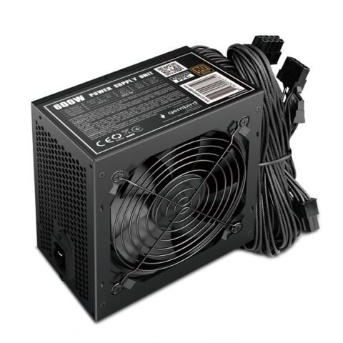 PSU Gembird Black Box Power ATX 600W versija BOX 80+Bronze